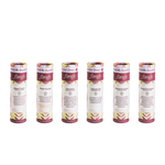 Florafo flower balls. The six different paper tubes lined up side by side showing the labels.