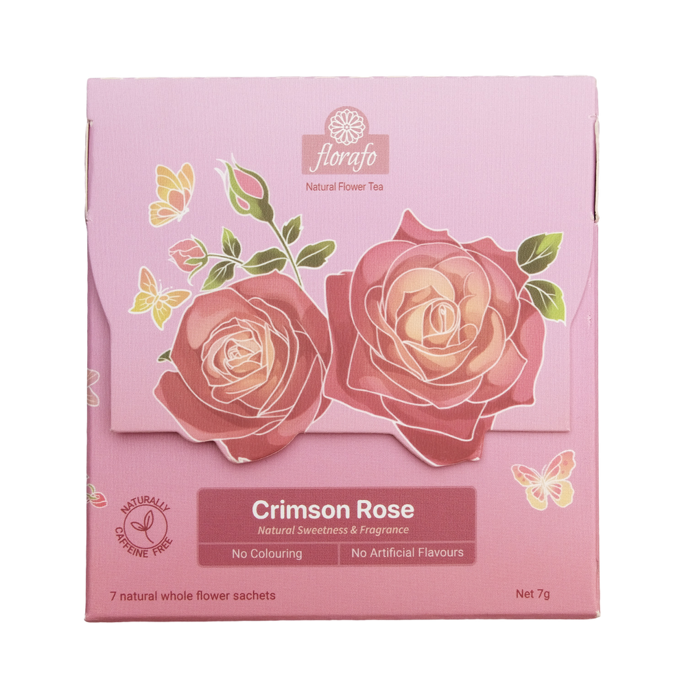 Whole Flower Infusion Box - Crimson Rose - Florafo